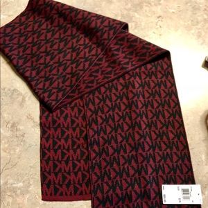 Micheal Kors Scarf Black and Garnet
